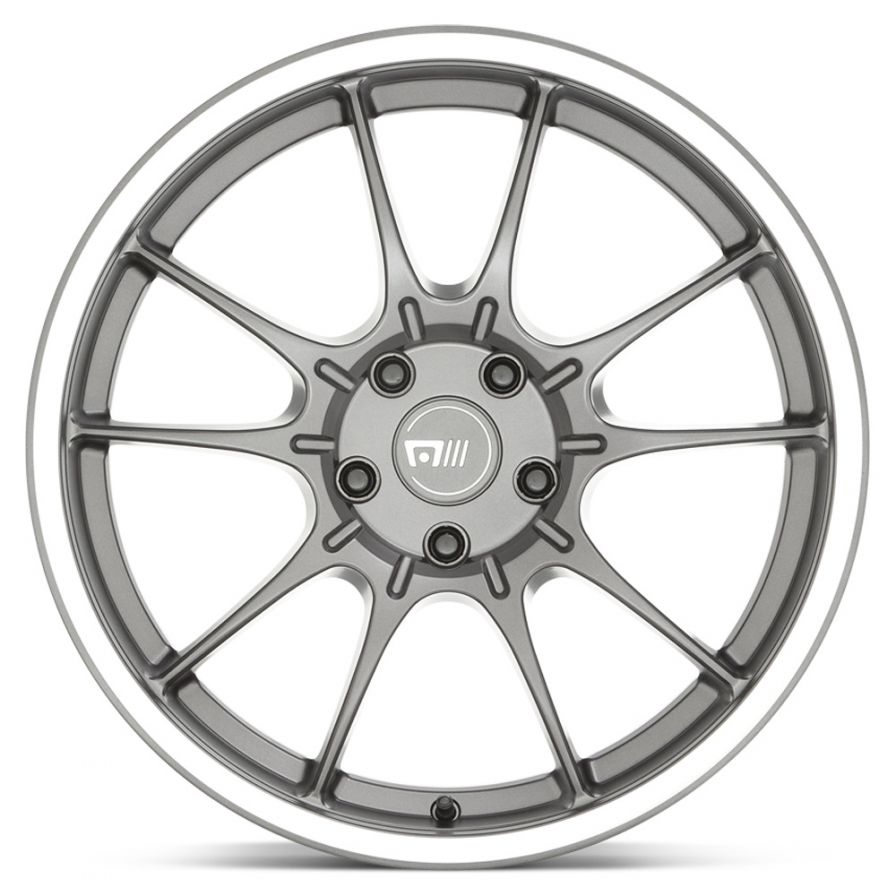 Motegi Racing<br>MR152 SS5 Gunmetal Machined Lip (17x8)